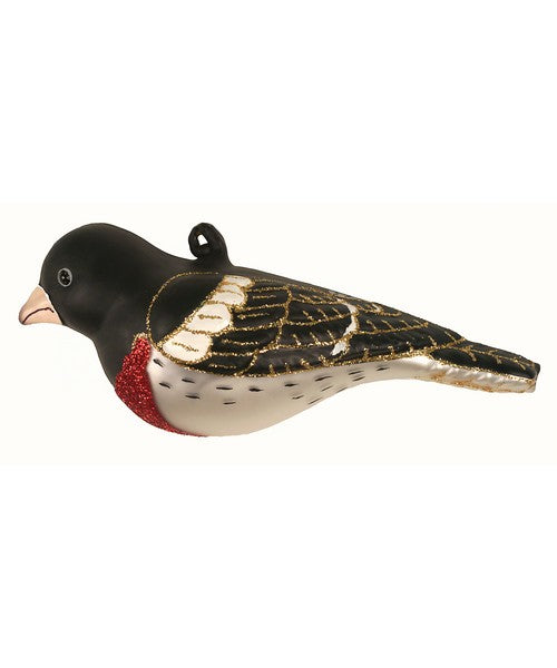 Rose Breasted Grosbeak Ornament