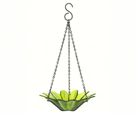 8 Inch Lime Daisy Bird Feeder