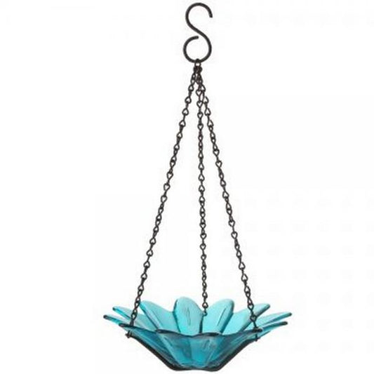 8 Inch Daisy Bird Feeder Aqua